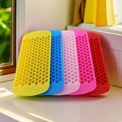 150 Holes Silicone Ice Grid  Mini Heart-shaped Mould 1cm Ice Cube Tray DIY Crystal Drop Glue Mold Fire Paint Wax Granule Mold