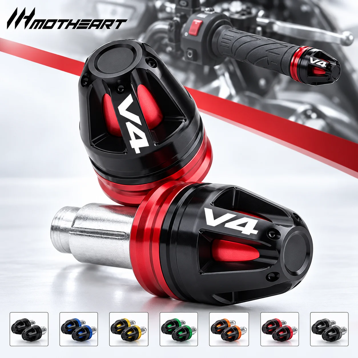 Universal Motorcycle Handlebar End Plugs For Ducati Diavel V4 Multistrada V4S Panigale V4R Streetfighter Superleggera Accessorie