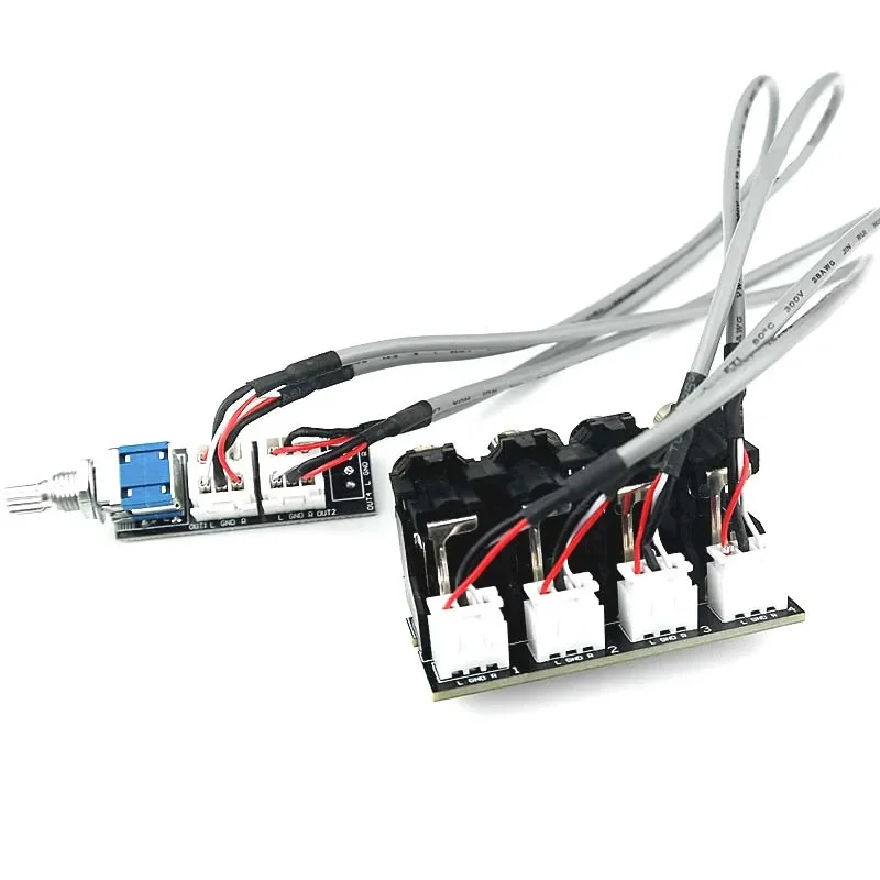 DLHiFi 3 ways Dual Channel Stereo RCA 1 In 3 Out Or 1 Out 3 In AV Audio Signal Source Select Switching Board With Cable