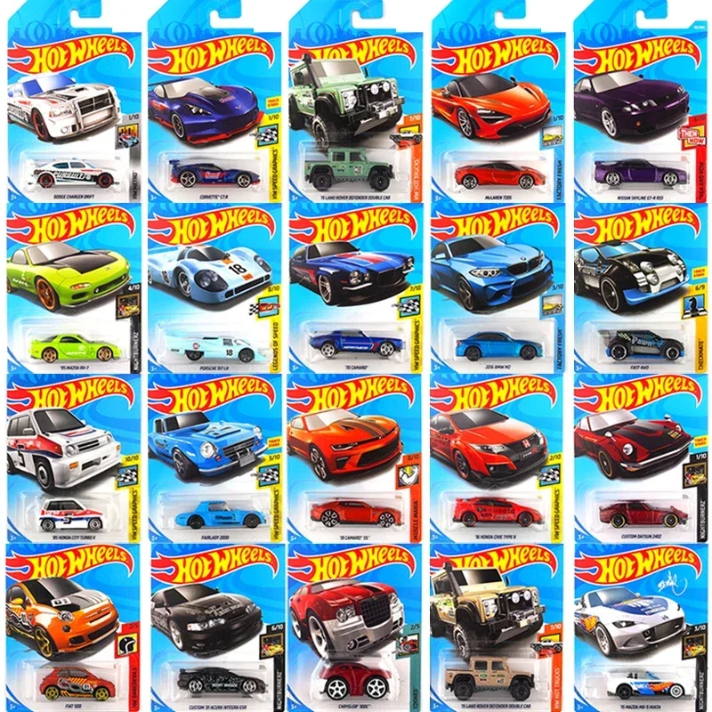 5 sztuk-72 sztuk oryginalny Diecast Hot Wheels modele samochodów 1:64 Diecasts i pojazdy zabawkowe samochód Hotwheels zabawki dla dzieci chłopcy