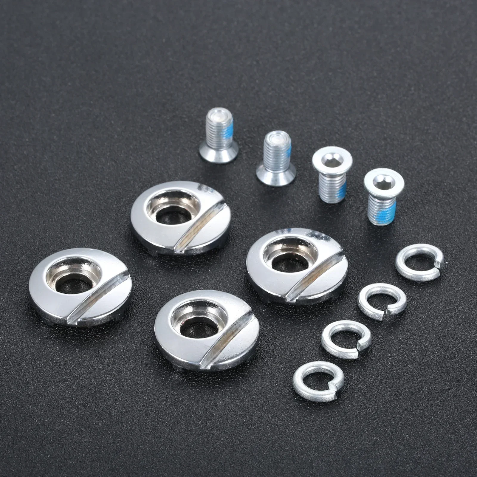4Pcs Stainless Steel Roller Skates Shoes HV Mushroom Heads Nail Button Screws Gaskets Inline Skating Cuff Screws Inner Dia. 10mm