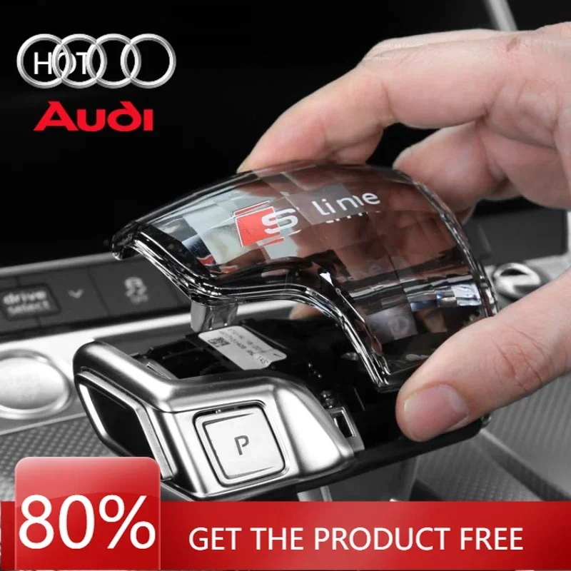 2026年ホットインテリアステッカー-クリスタルギアシフトノブカバー-アウディq7-a6-q8-sq5-a5-a4-s4-rs5-rs6-a7-sq8-2016-2022-ギアレバーハンド用