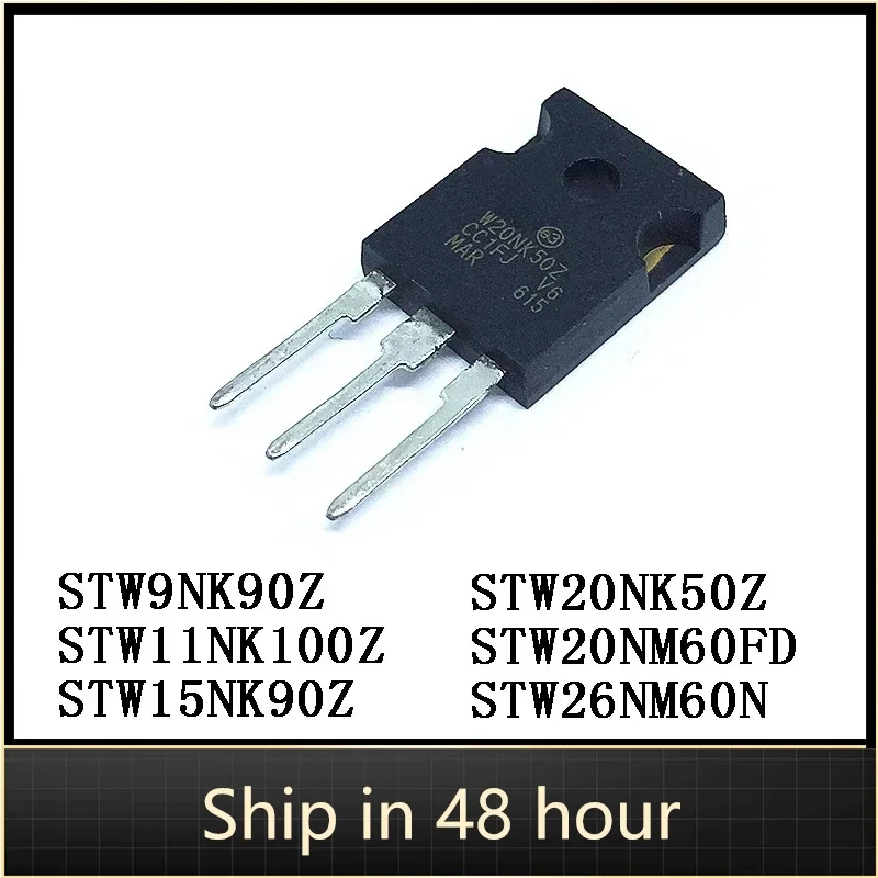 

10PCS STW9NK90Z STW11NK100Z STW15NK90Z STW20NK50Z STW20NM60FD STW26NM60N TO-247 Transistor MOSFET IC chip arduino Free Shiping