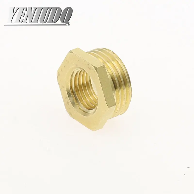Brass Adapter Fitting BSP Reducing Hexagon Bush Bushing Male to Female Connector Fuel Water Gas Oil 1/8" 1/4" 3/8" 1/2" 3/4" 1" image 5