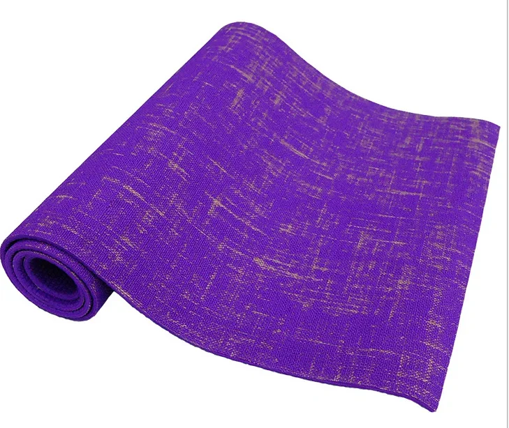 Rectangular Non-slip Natural Hemp Juta Jute Yoga Mat