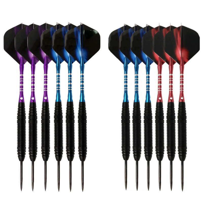 6pcs/set Steel Tip Darts Balanced Weight Excellent Grip Party Bar Professional DropShipping