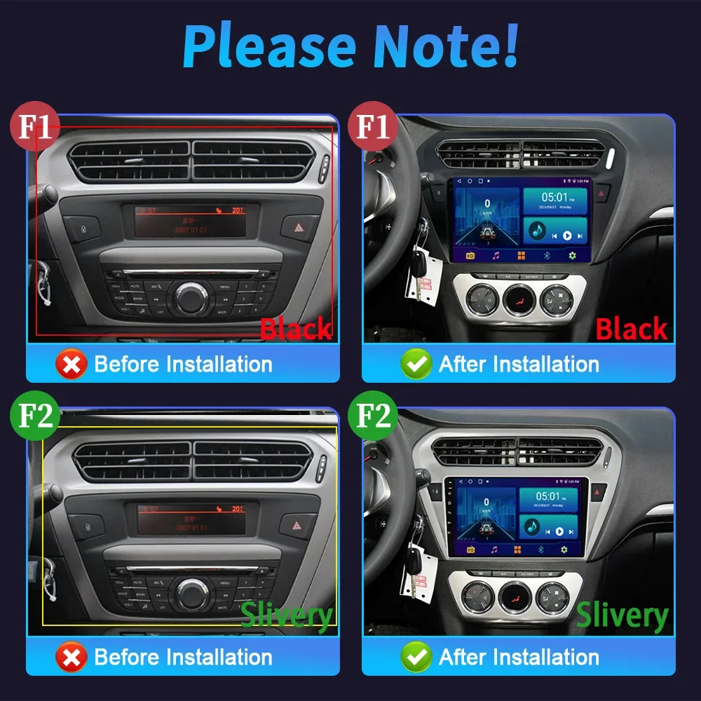 For Peugeot 301 Citroen Elysee 2013-2018 Car Radio Autoradio Multimedia Player Stereo Wireless Carplay Android OS Touch Screen