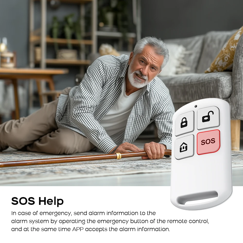 WIFI TUYA نظام إنذار GSM للمنزل الذكي تطبيق الحياة الذكية يعمل Alexa Google أمان لاسلكي آمن للمنزل 433 ميجا هرتز