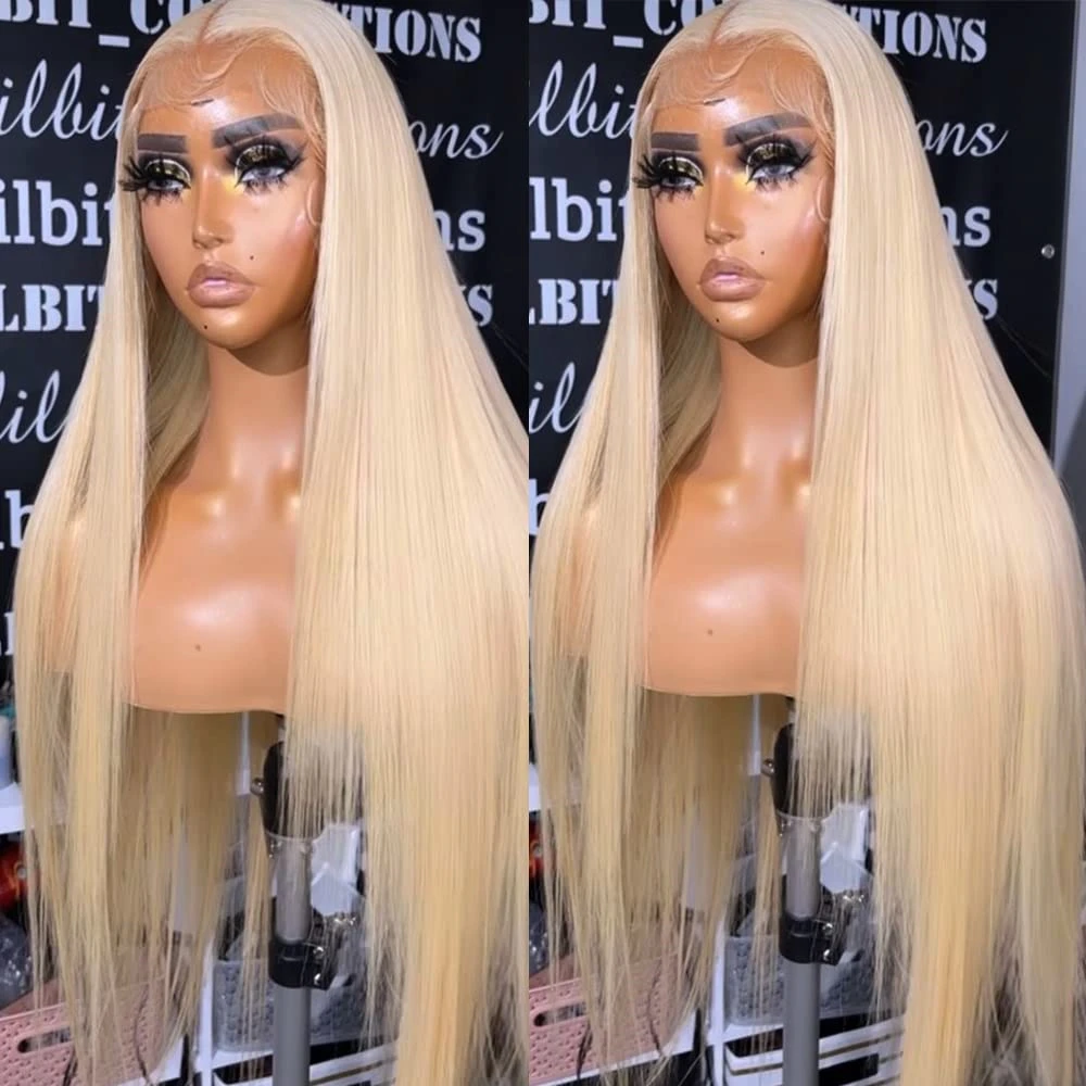 Glueless Wig Human Hair Ready To Wear 613 Blonde Straight Human Hair Wigs 13X4 13X6 Lace Wigs Human Hair Lace Frontal Wig