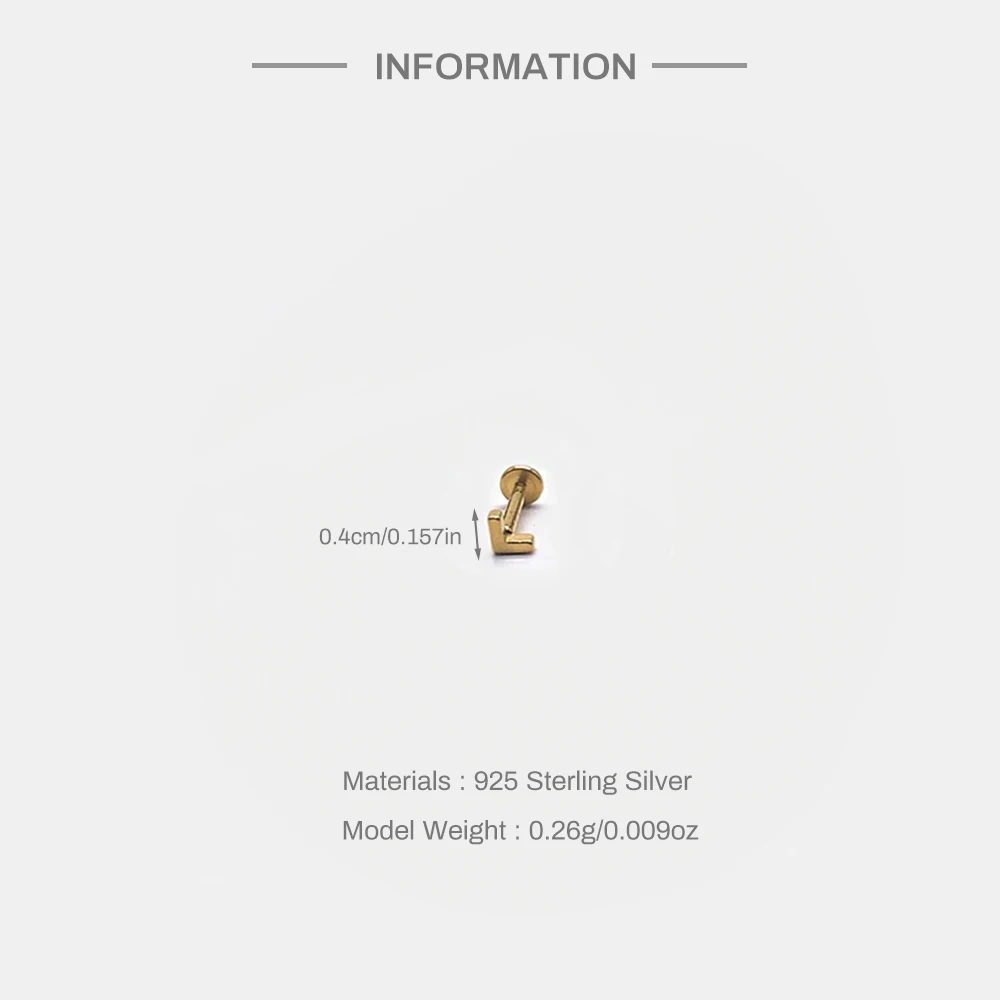 ROXI 1 Stück 925 Sterling Silber Mini Viereckiger Stern Zirkon Für Frau Flache Rückseite 18 Karat Gold Ins Piercing Ohrringe Edlen Schmuck – Detail 10