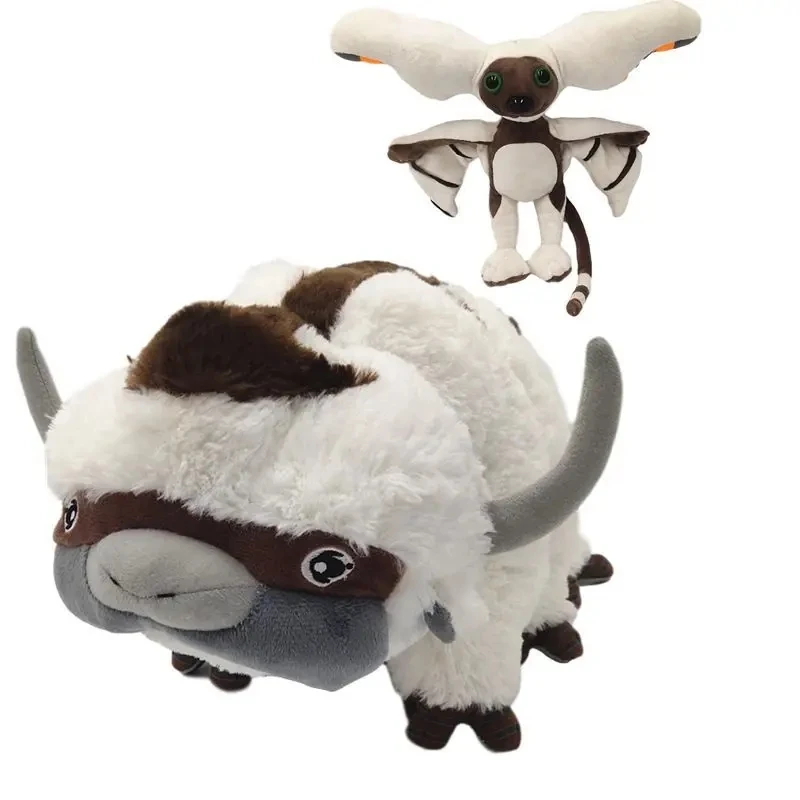 New 53cm Kawaii Avatar: The Last Airbender Appa Momo Plush Toys Doll Anime Momo Plush Avatar Soft Stuffed Dolls Kids Toys