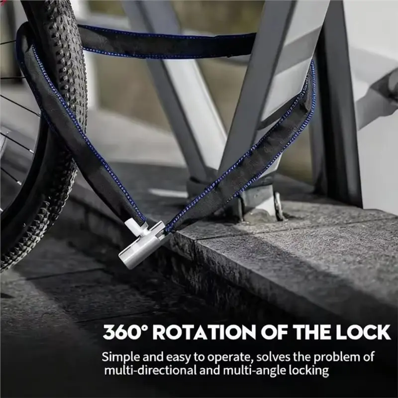 NEW HOT In Stock- Heavy Duty For Bicycle Chain Lock Steel Chain For E-Bike Motorcycle Scooter Gate Outdoor Security