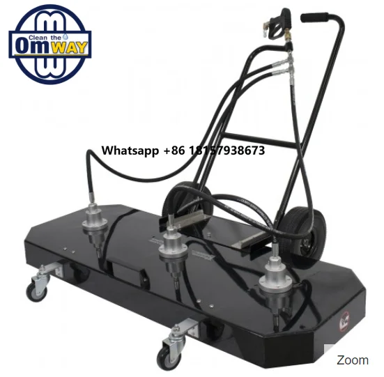 

60" High Pressure Water Floor Surface Cleaner Sidewalk Cleaner Concrete Hard Triple Swivel Surface Cleaner