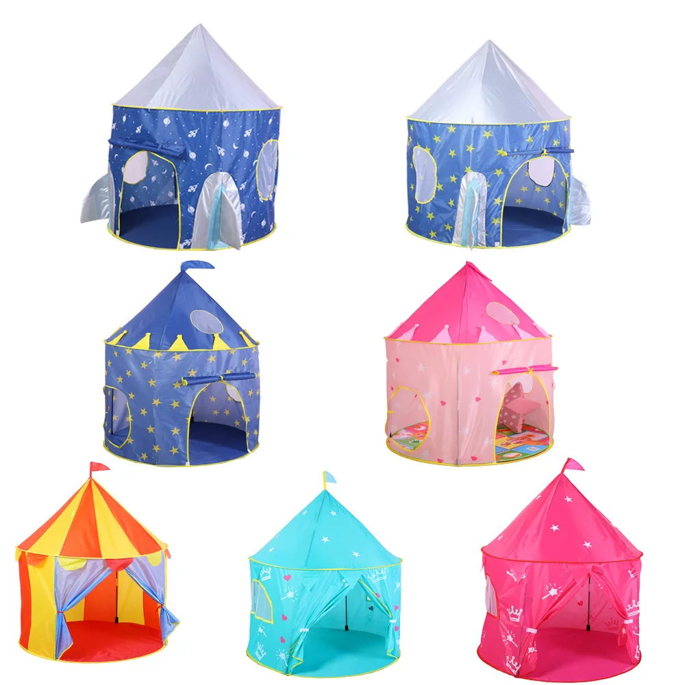 

Children's Tent Portable Yurt Princess Prince Castle Toy House Indoor Space Play House Baby Ball Pool Fence Tunnel Play House