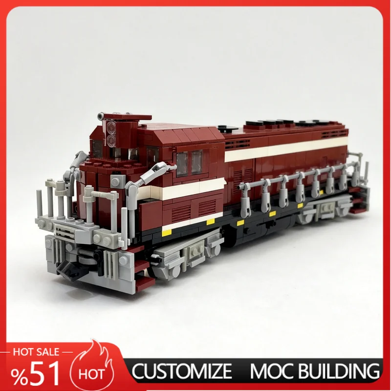 887Parts Diesellokomotiven-Modellbausatz, personalisierbar, DIY-Montage, lehrreiches Sammelspielzeug, beliebtes Geschenk für Fans
