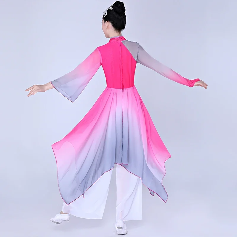 Chinese Folk Dance Classical Yangko Dance Costumes Women National Chinese Style Festival Dance Clothing Elegant Square