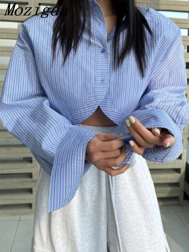 Autumn Striped Shirts Blouses Women Casual Blusas Mujer New Shirt Korean Chic LadiesTops  Clothes Women