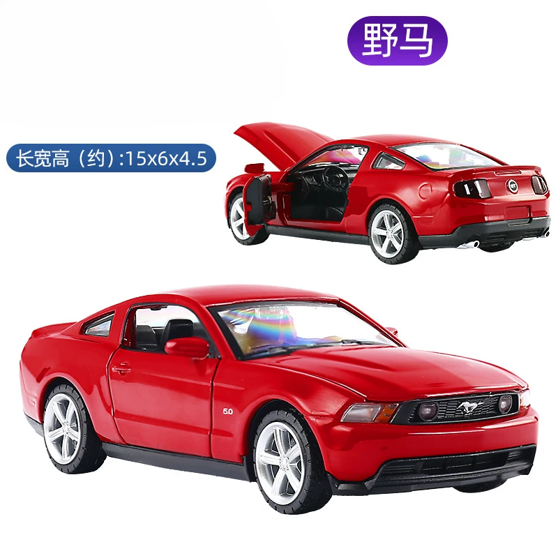 1:32 Ford Mustang GT High Simulation Diecast Car Metal Alloy Model Car Children\'s toys collection gifts F445