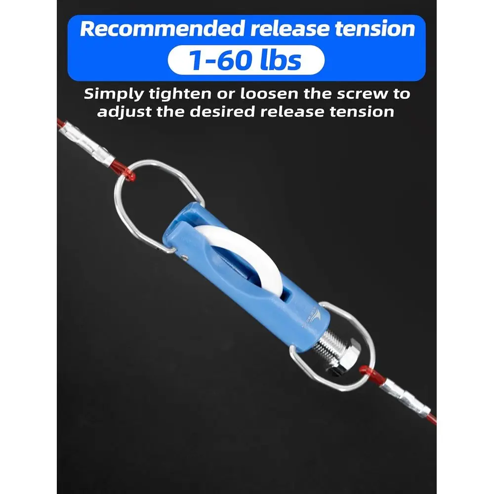 BLUEWING 2 قطعة ترقية زركونيا مداد الإصدار كليب مقاومة للأشعة فوق البنفسجية Downrigger كليب مع 0-60 رطل قابل للتعديل التوتر ل Trol