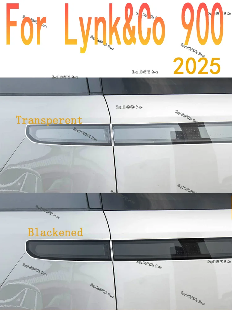 

For Lynk&Co 900 (2025) Rear Headlamp Car Styling Sticker Headlamps TPU Smoked Black taillight Protector Film accessories