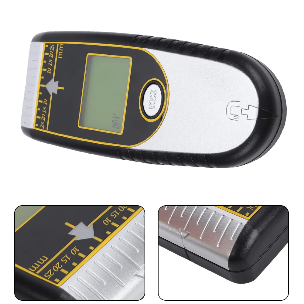 7-in-1 Wall Detection Tool for Wood Joist Center Edge Metal Pipe Live AC Wire Detection with Backlit LCD and Auto Power Off