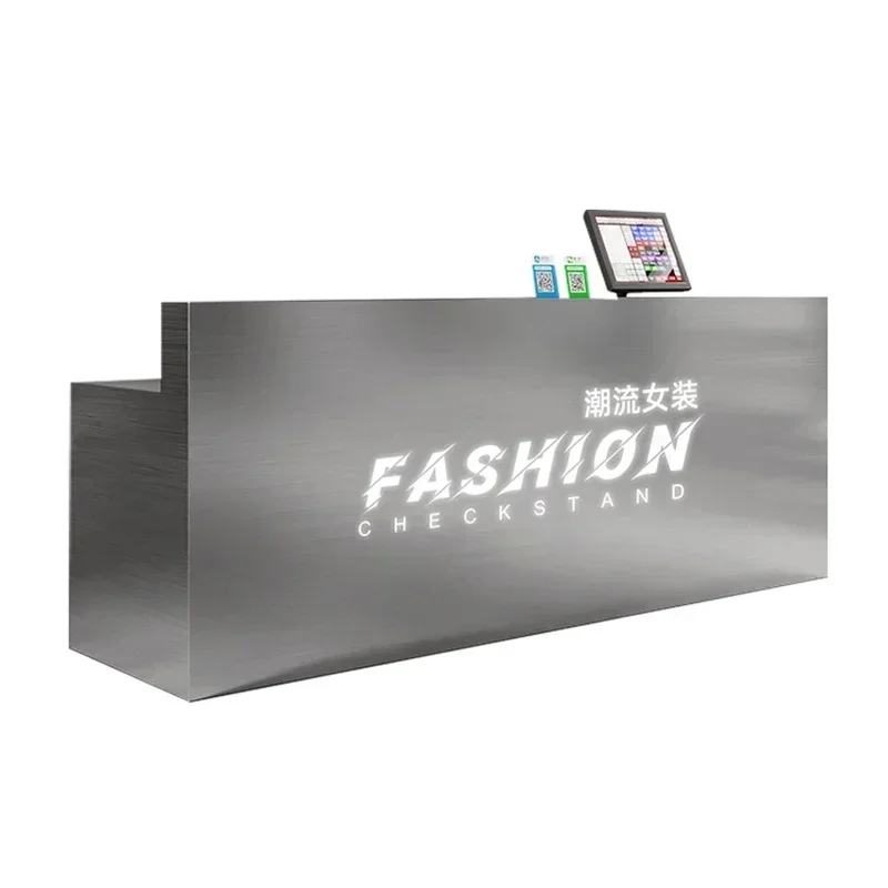 Barbiere salão de beleza balcão checkout supermercado mesa barato minimalista igreja pulpito beleza recepção mostrador mesa promocional