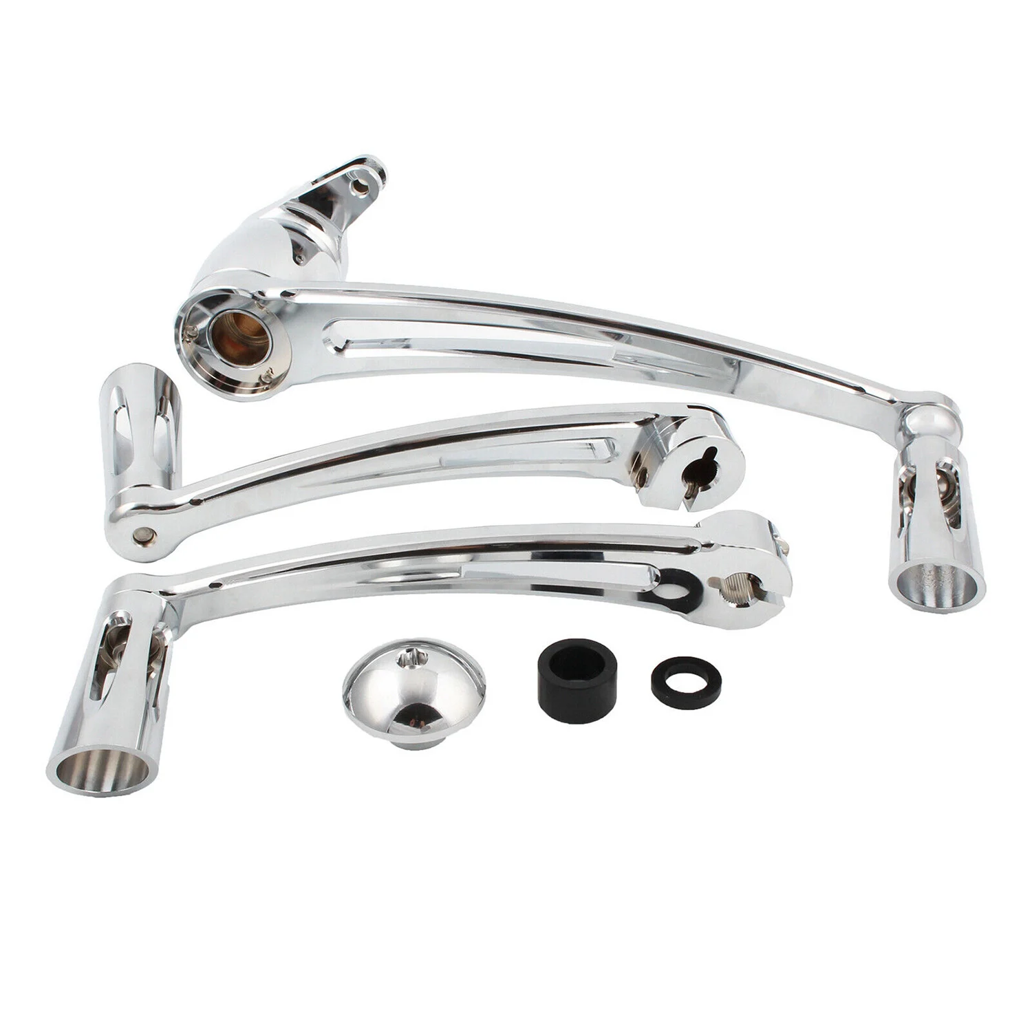 1set Brake Arm Pedal Kit Shift Lever with Shifter Pegs For Harley Touring 2008-2013 Chrome