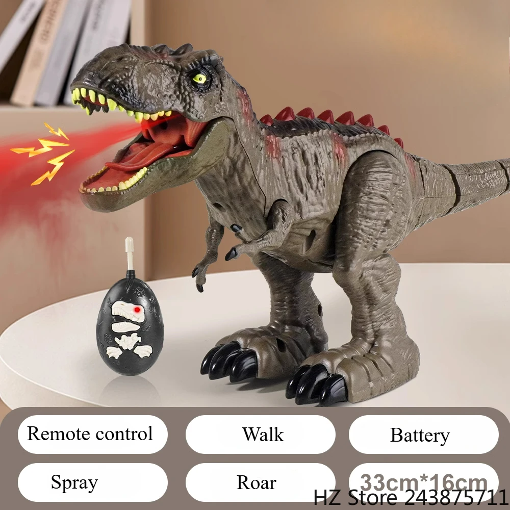 Ulikey Auto Dinosauro Telecomandata Con Luci E Musica - Effetto Uovo Che Si Rompe, Giocattolo Per Bambini 2-5 Anni (Blu)