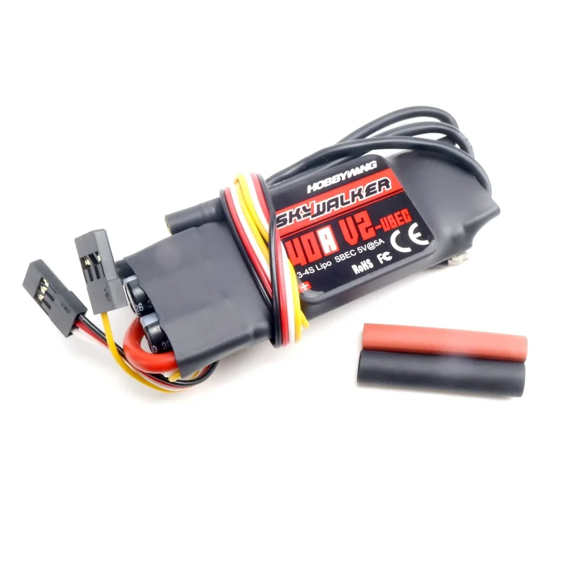 

Hobbywing 40AV2 ESC Speed Controller With UBEC For RC Airplanes Helicopter
