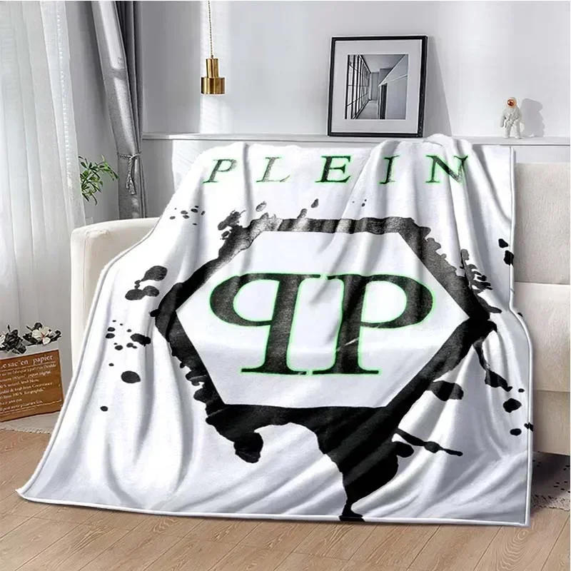 Fashion P-Philipp Plein Bedroom Decoration Flannel Blanket Living Room Sofa Cover Blanket Soft and Warm Customization