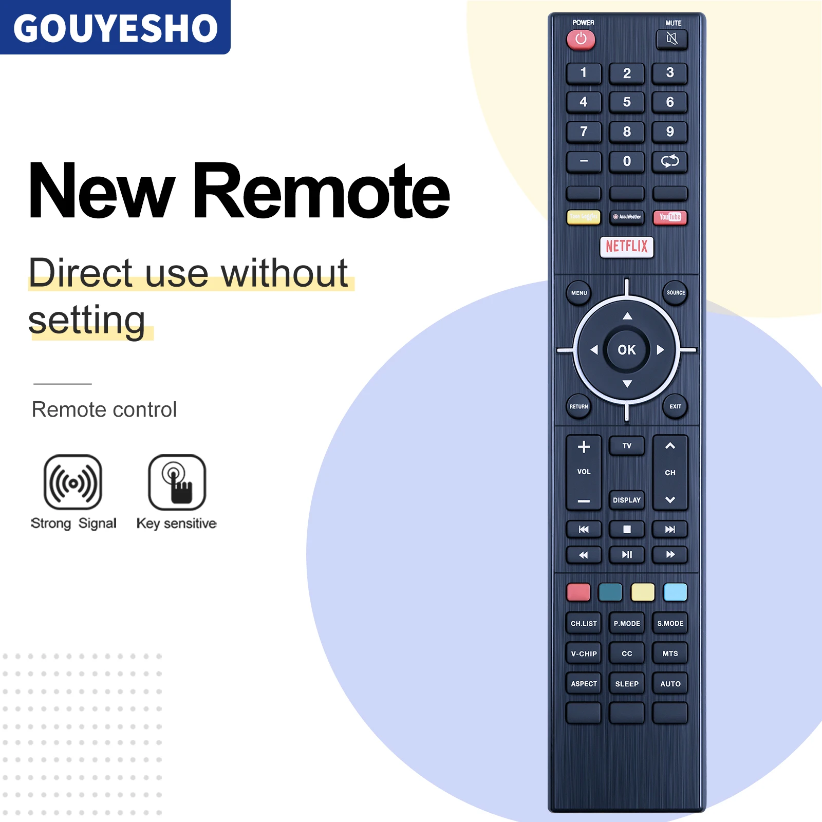 

New Remote Control for SEIKI SE48UXC4TCA SE65UO01UK SE32HY19T SC-65US703N 4K Smart LED TV