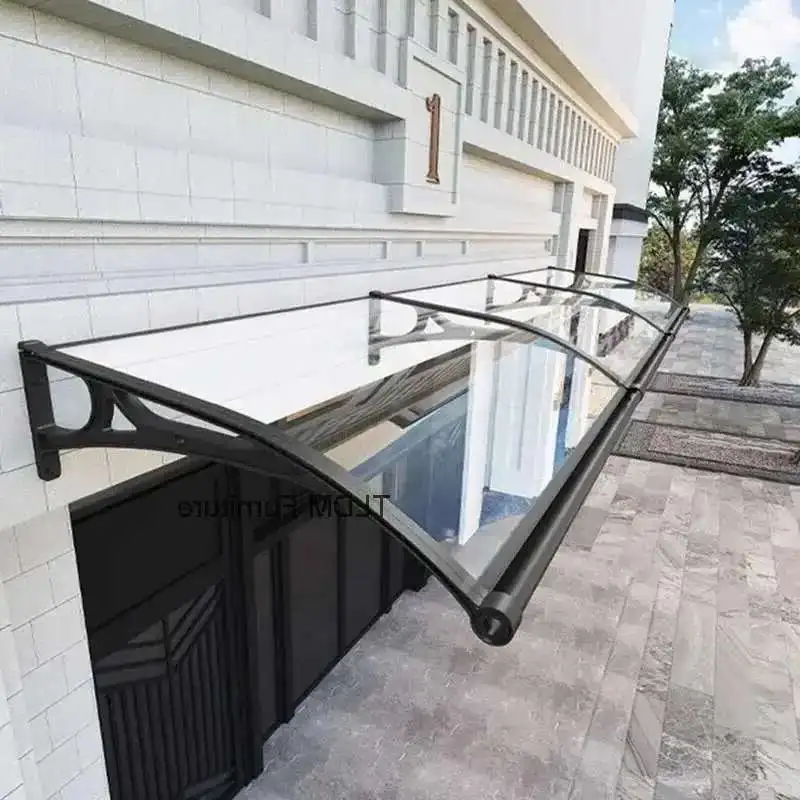 

Light Luxury Smooth Awning for Restaurant Modern Metal Sunshade Awnings Small Commercial Awnings for Air Conditioning Host