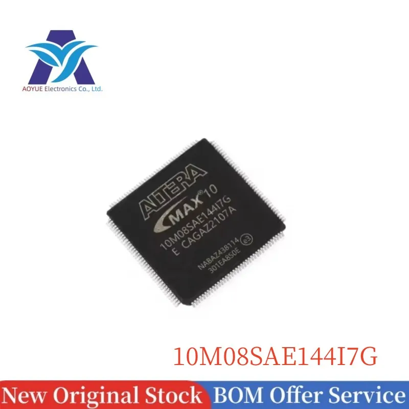 

New Original IN Stock IC Electronic Components 10M08SAE144I7G LQFP-144 FPGA MAX 10 Family 8000 Cells 55nm Technology 3.3V