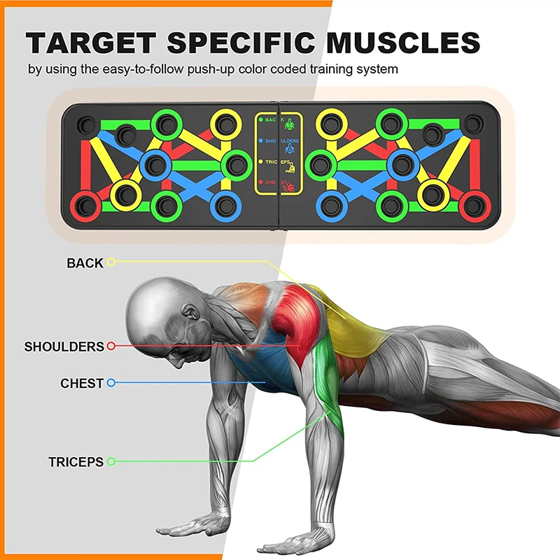 Multi-functional Push-up Board Home Fitness Abdominal Exercise Machine Foldable Fitness Board Abdominal Muscle Support