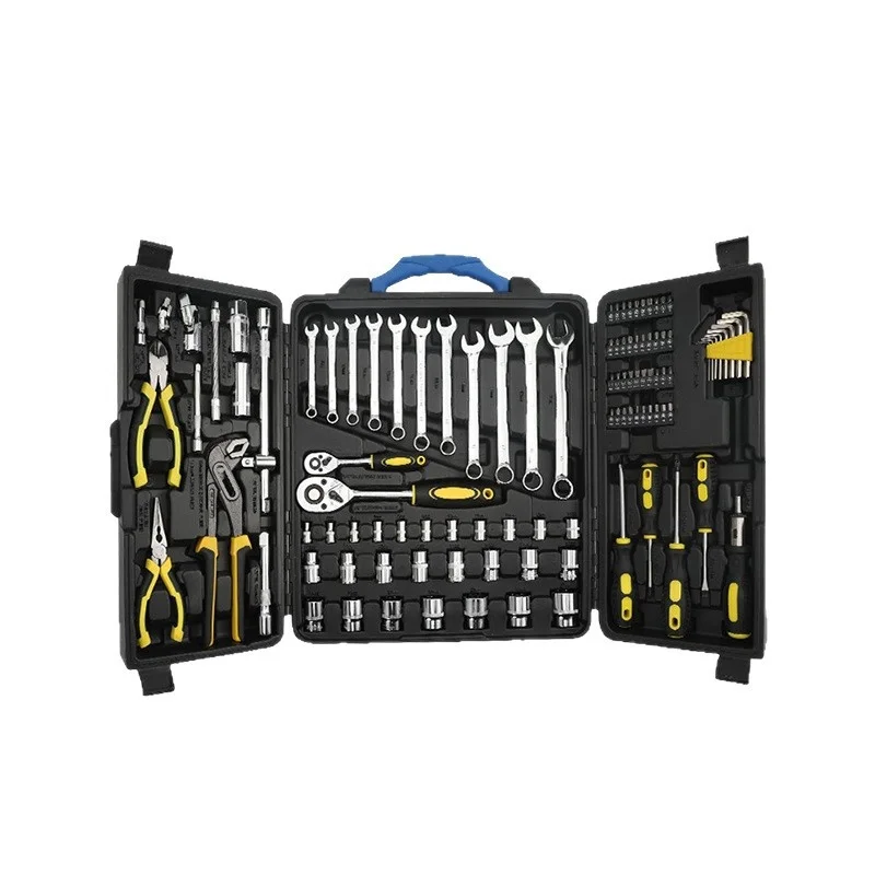 Professional Auto Repair Tool Set Mechanics Tools Plastic Storage Case With Auto-Repair Hand Tool Kit