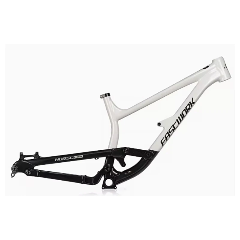 AliExpress NONE Full Suspension Frame DH Aluminum Bike Soft Tail 27.5 er Rear Travel 200mm MTB Frameset Boost 12X148mm 4 Links DPD to EU UK