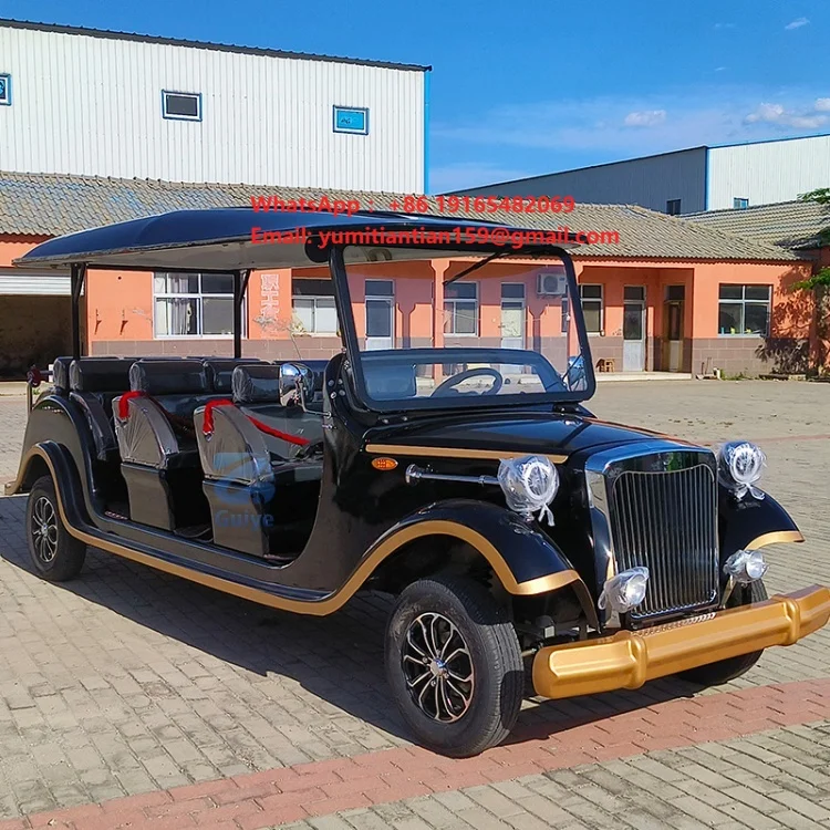 Flash Sale Classic Car Accessories Classic Convertible Electric Car Electric 4-Wheel Vintage Solar Luxury Club Car Jep Go Kart