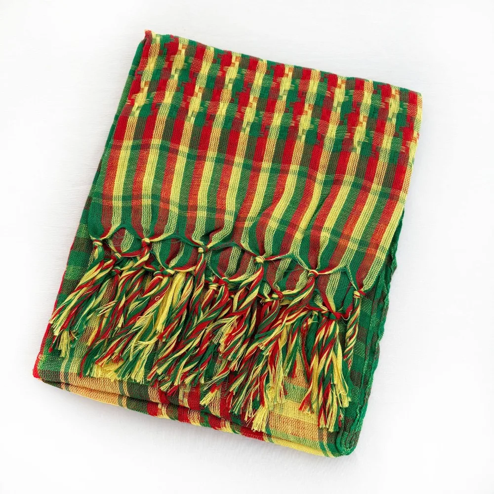 Windproof Middle East Muslim Scarf Neck Warmer Sandproof Arabic Square Scarf Thickened Red Yellow Green Headscarf Outdoor Sports