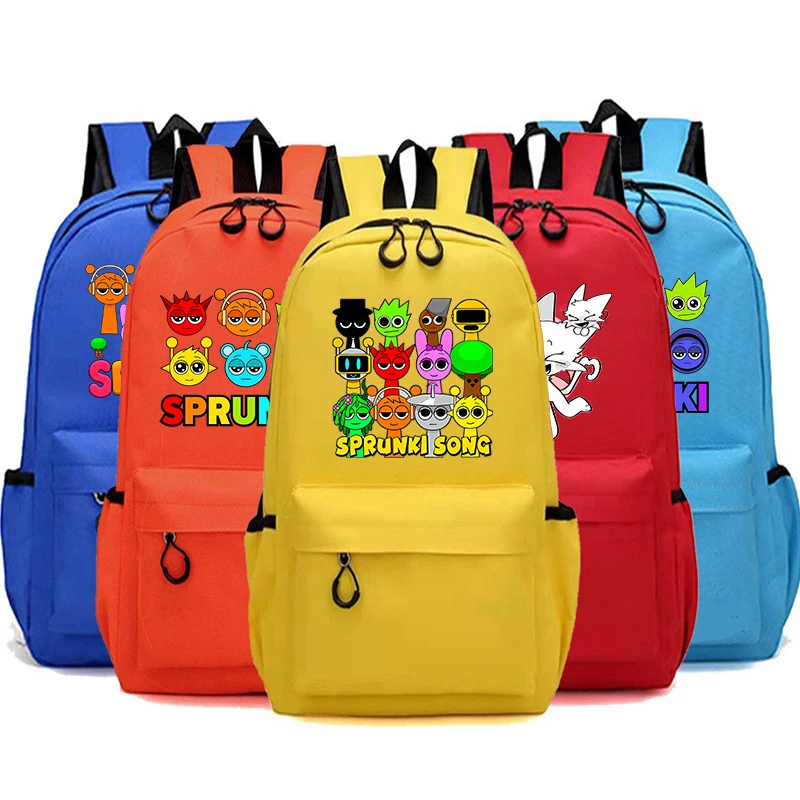 

Sprunki Series Child Backpack Oren Simon Sky Student School Bag Hot Game Print Book Bags Trend Girls Boy Starter's Birthday Gift