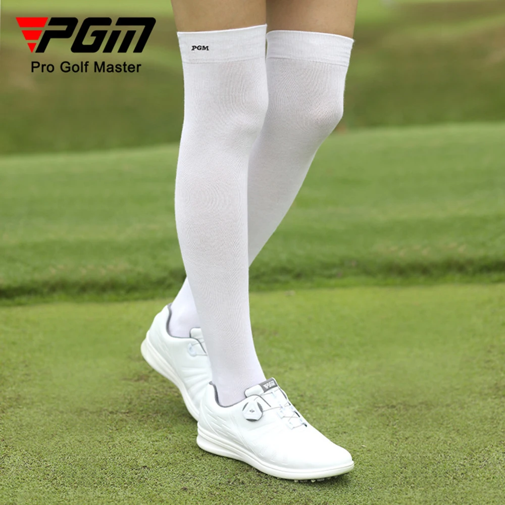 

Pgm durable Golf Women's Socks Summer breathable High Elastic Knee Socks Stockings Slim Thickened Towel Sole Sports Socks 골프웨어 ﻿