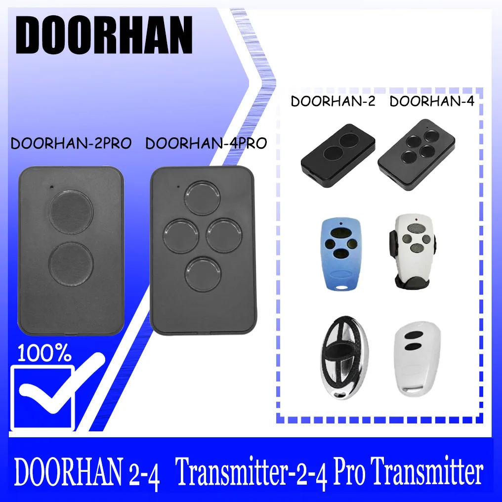 Doorhan 433mhzThe electric gate remote is compatible with Dorhan Transmitter 4 and the transmitter 2-4 pro is available for all