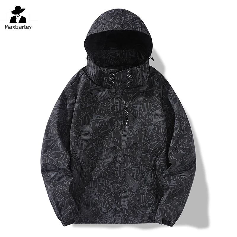 Mens Korean Fashion Waterproof Jackets for Women Sports Reflective Sun Protection Clothing Outdoor Hunting Trekking Windbreakers