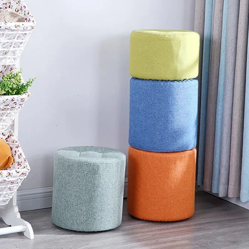 Designer Leisure Stools Design Round  Apartment Foot Stool Waiting Fashion Reposapies Oficina Luxury Furnitures