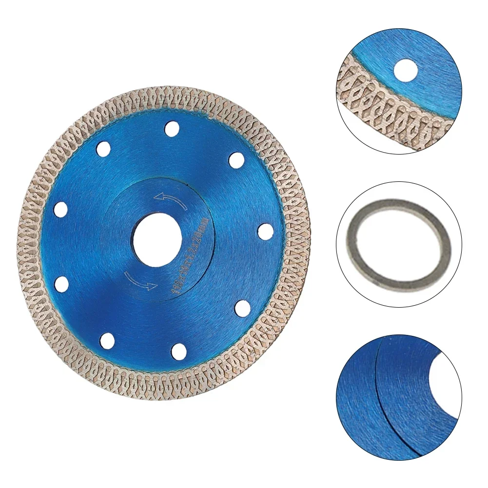 

New High Quality Saw Blade Porcelain Tile Stone 1* Turbo 1pcs 1x Blue Cutting Dry Cutting Granite Grinder Wheel