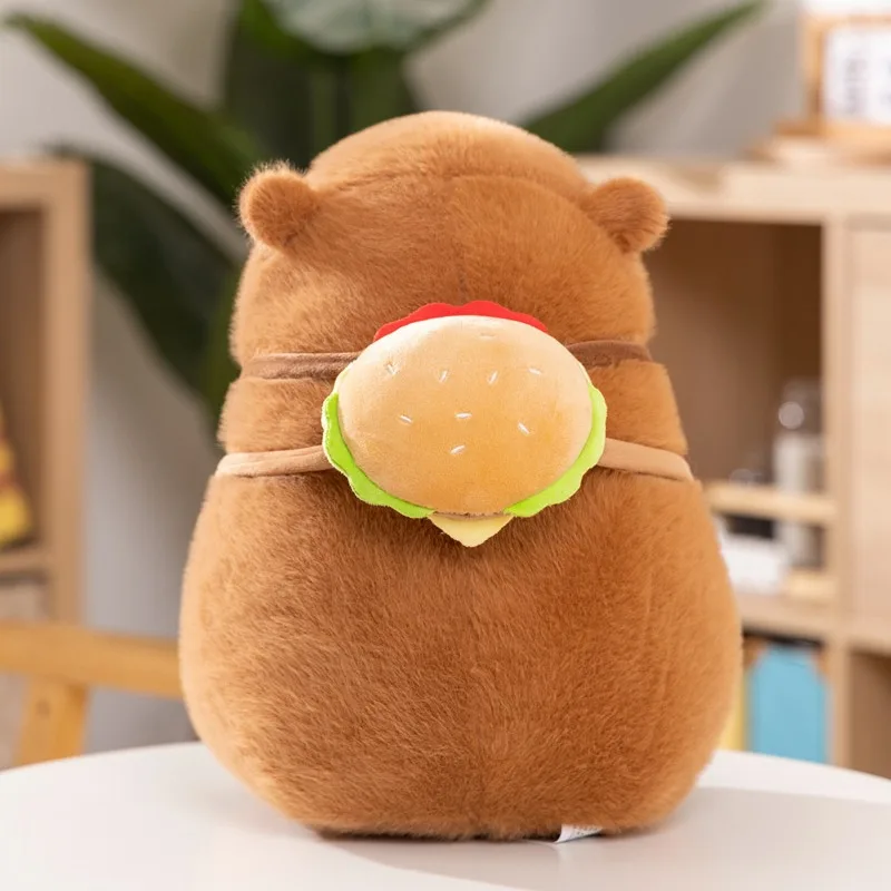 Kapibara boneca brinquedo de pelúcia jogar travesseiro capivara pingente boneca pano boneca kapi puxar colo círculo engraçado presente estudante criança abraço