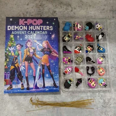 

Kpop Demon Hunters Advent Calendar Huntrix Rumi Mira Zoey SAJA Boys Derpy Tiger New Year's Decor Christmas Countdown Toys Gifts