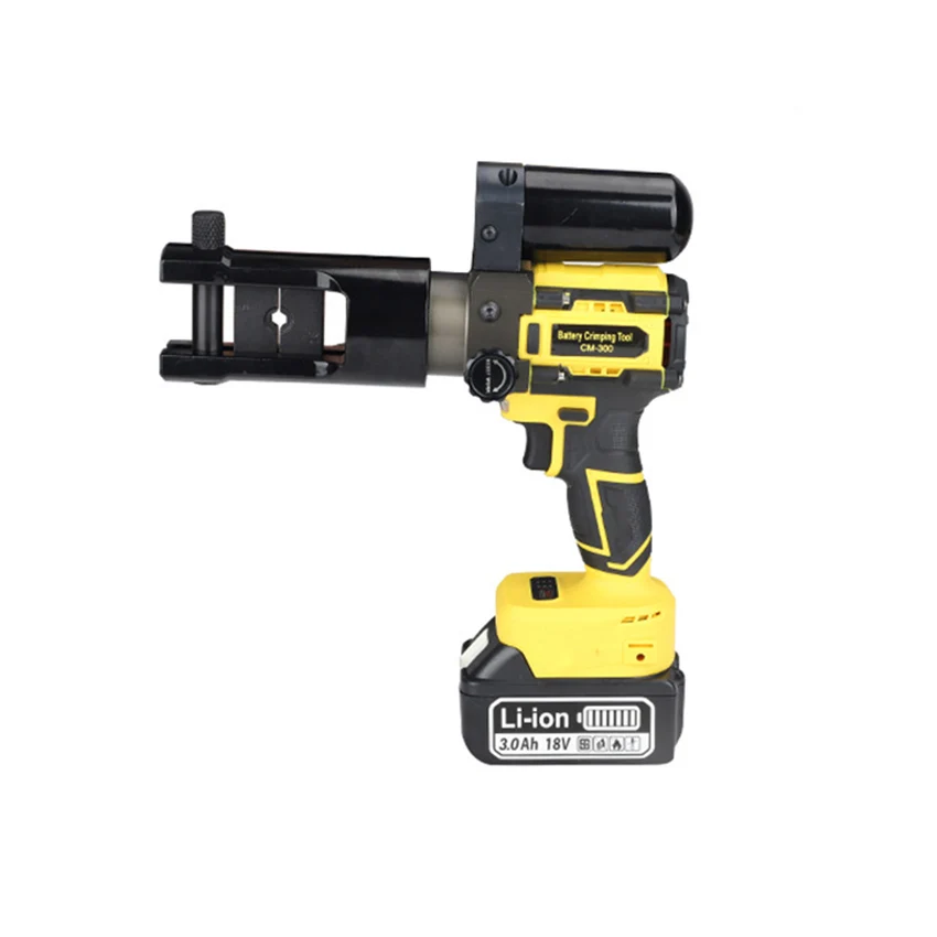 CM-300 Pinza a crimpare idraulica elettrica Pinza a crimpare per cavi ricaricabile Pinza a crimpare terminale in rame e alluminio 18V/3.0Ah