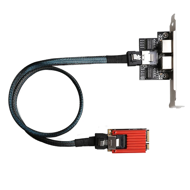 Mini PCIe 1G Dual Port Lan Card for Inteli350 M.2(B-KEY or M-KEY)