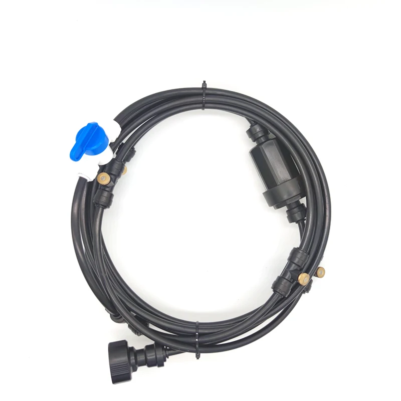 

Outdoor Patio Garden Summer Misting Cooling Spray Portable Fan Ring Water Fog Sprayer Mister Kit