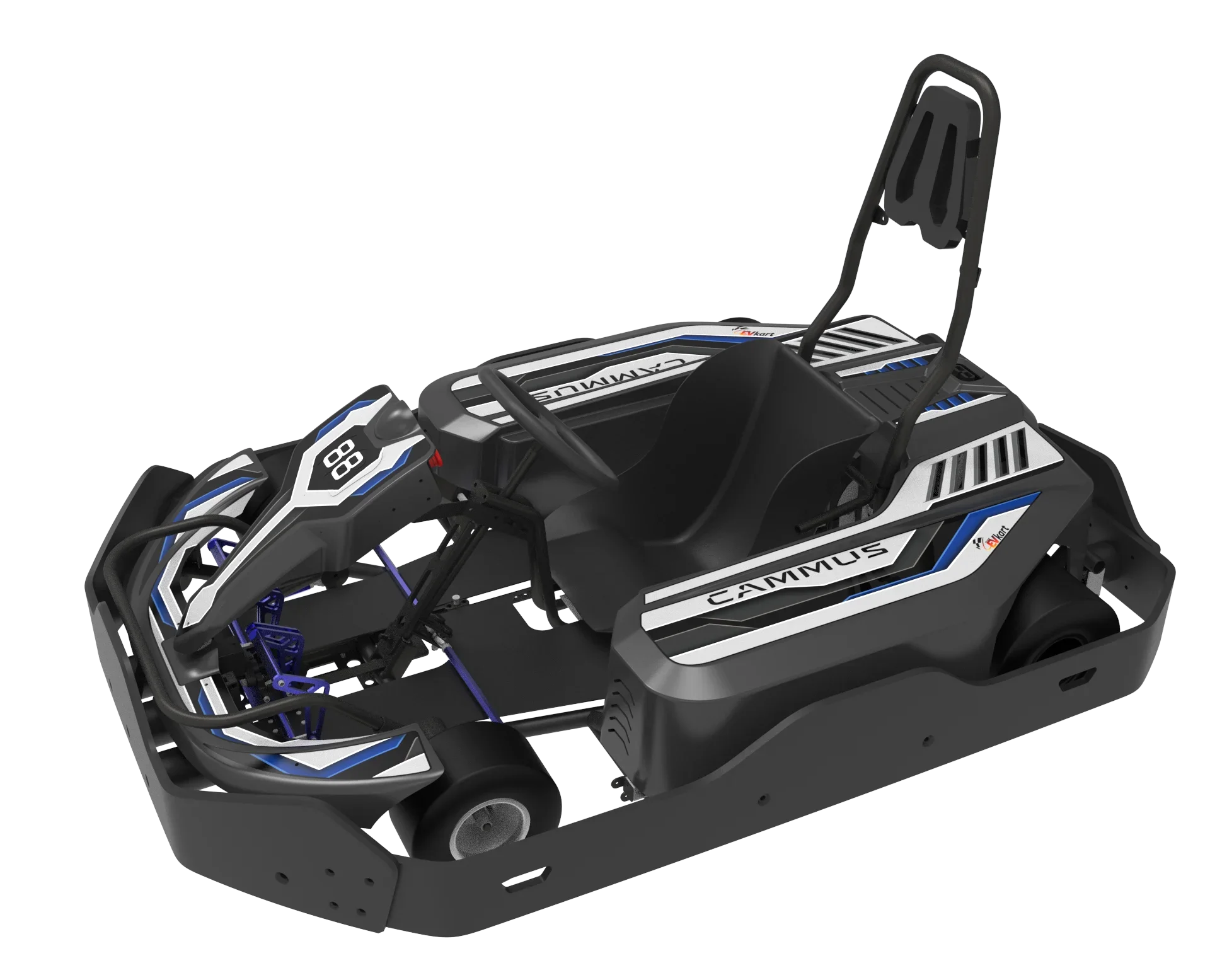 Amusement Park Products Gokart Pro Racing Electric Go Karts Parts Adult Power 48V for Adults Sale Led Light HD Meter Evkart